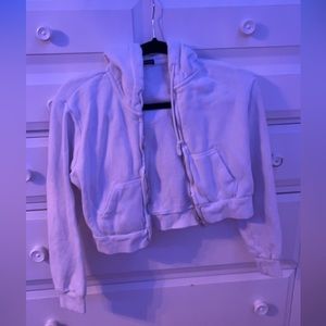 brandy melvile white zip up